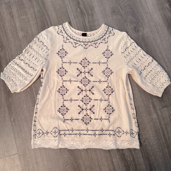 Free People Tops - Free People New Romantics Embroidered Top